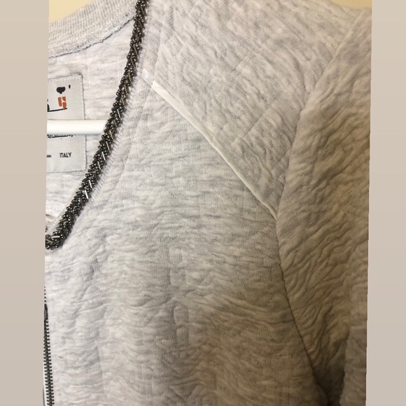 Quilted, beaded, bomber jacket - Picture 2 of 4